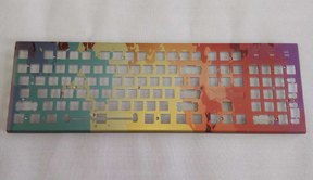 Hardware stainless steel keyboard panel high-end colorful upper cover